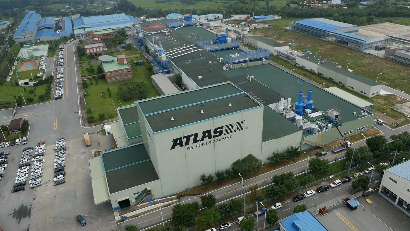 Nhà máy sản xuất ắc quy ATLASBX tại Daejeon, Hàn Quốc