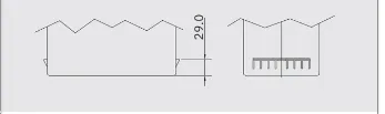 Bản vẽ chân giữ mã B6 — Gờ giữ 29.0mm